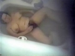 Hot masturbation in the bathtub