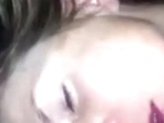 Cheating wife lets him cum on her face after small in number drinks