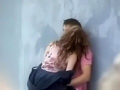Voyeur tapes a partyslut fucking some guy in public during daytime, after a night out.