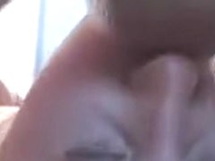Four Eyed Nerdy Brace Face Amber Chokes On Shlong