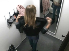 Outstanding Legal Age Teenager Angel Tries Out Underclothing in Underware Store