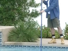 When the pool cleaner joins ...