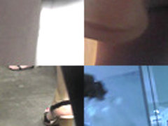 Thong of a foxy lady seen in free upskirt video