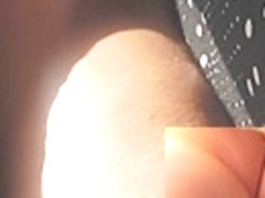 Great upskirt of real non-professional in close up