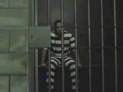 Passionate sex with a tranny in a prison