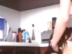 Russian mature mom suck boys cock on kitchen