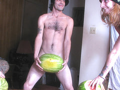 Have You Ever Fucked A Watermelon? - Devin Reynolds, Blinx & Kenneth Slayer - StraightNakedThugs