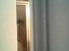 Peeping on sister's shower masturbation