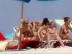 Voyeur video in nature's garb hotties at the beach showing hawt bodies milk cans and cookies