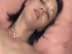 Soaked wife cumming on her vib