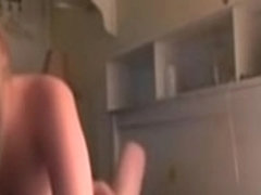 Fine brunette does anal on webcam