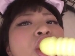 Aika Hoshino gets drilled with huge toys