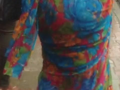 wide open blouse back of Nepali Aunty