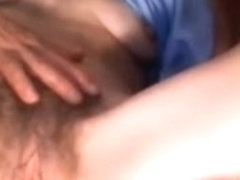 Mature woman show her huge hairy cunt