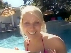 A blonde babe gets fucked up her ass