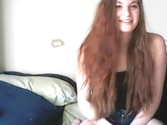 Curly redhead Masturbate Webcam