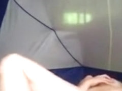 Me masturbating in the tent