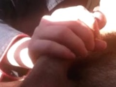 Cook Jerking in car eighteen legal age teenager + cum two