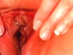 Pierced vagina of lustful chick gets finger screwed on camera