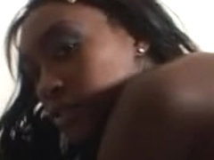 Sexy ebony bitch is fucked after the casting couch
