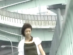 Japanese little slag with sexy feet getting caught into sharking web