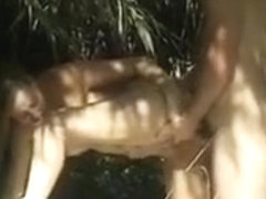 UK lady caught fucking with her husband in the woods