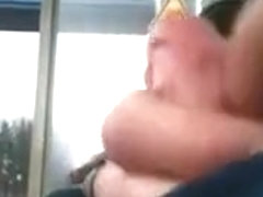 Busty girl in the bus