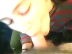 Horny homemade blowjob, cute, swallow porn video