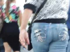 big ass in miniskirt