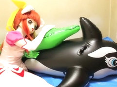 Orca pooltoy inflatable bondage