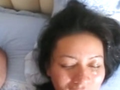 Thai cumslut girlfriend's fast facial