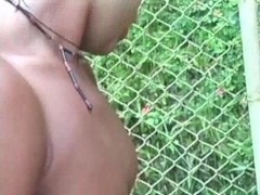 Outdoor mutual hardcore with latina shemale