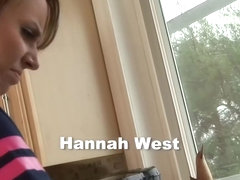 Hannah West, anal sex in the kitchen