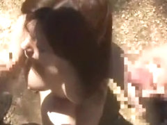 Horny Japanese slut Chihiro Akino in Best Voyeur, Handjobs JAV clip