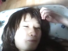 Cute asian girl with trimmed pussy has pov oral and missionary sex and gets fingered