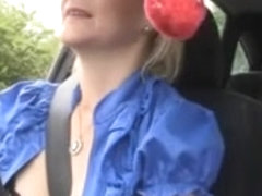 Older Mother I'd Like To Fuck Teases in her Car