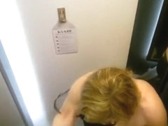 Guy in change room films mature woman