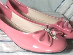 Cum in pink flats with bow