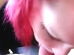 Redheaded emo GF can't live out of to taste cum