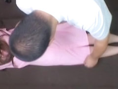 Medical voyeur massage for a cute Asian teenager