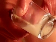 Strapon closeup twitching and cuming compilation