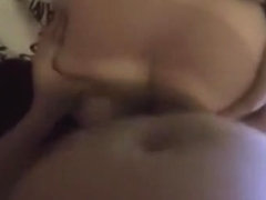 Bearded mofo baptizes his dick in some girl pussy and cums on her ass