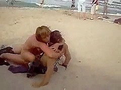 Couple filmed having sex in public