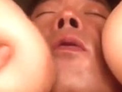 Erection Is Sandwiched Between Two Big japan Tit