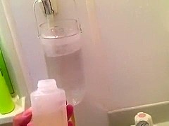 Japanese Plump's enema(Warm water within soap,twice)